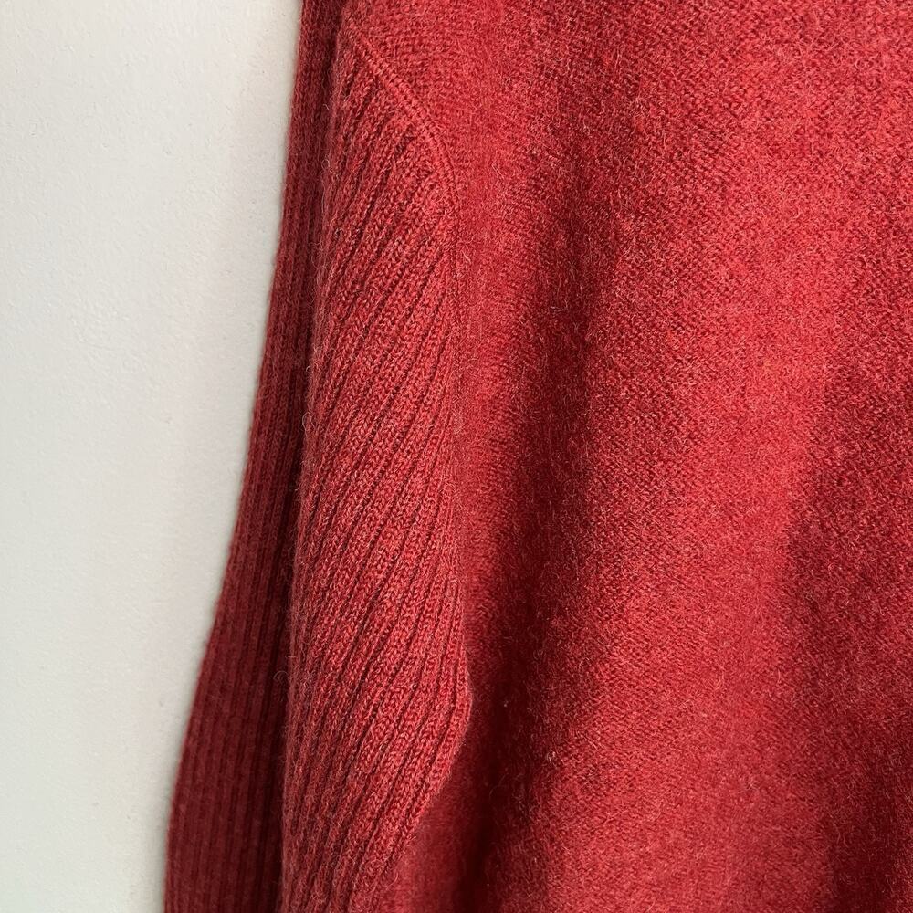 Vintage FG Women's 100% Wool Zip Up Sweater Red Sz L Australia Basic Classic - Picture 3 of 13